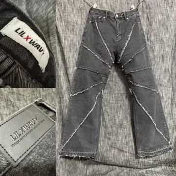 LILXWAVY 릴에스웨이비 와이드 플레어 데님 부츠컷 블랙