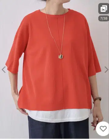 새상품 BEARDSLEY 반팔 사라또 풀오버 레드