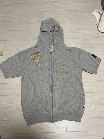 FILA 그레이 풀 집업 후드티