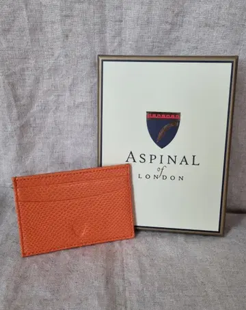 Aspinal of London 오렌지 카드 케이스