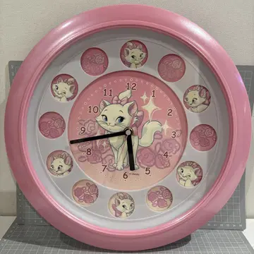 Disney 캐릭터 시계 핑크 약 30cm