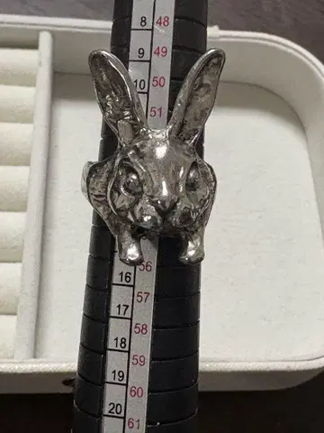 silver 토끼 반지 12호