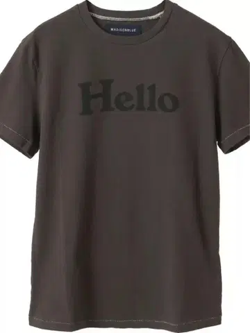 MADISONBLUE Hello 티셔츠 다크 그레이