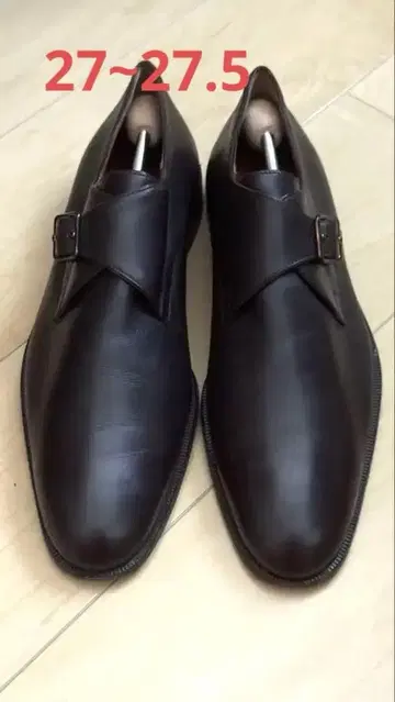 구제 의류 BALLY 가죽 신발 몽크 스트랩 27~27.5cm