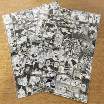 명탐정 코난 코난 탐정사 한정판 클리어 파일 시계 부품 2장