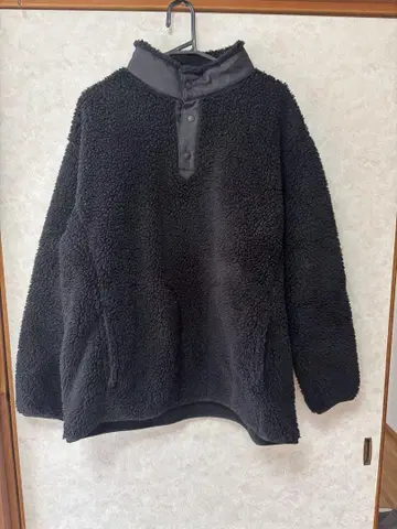 유니클로 UNIQLO 플리스 자켓 블랙 하프 지퍼