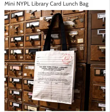 뉴욕 공립 도서관 토트백 런치백 NYPL