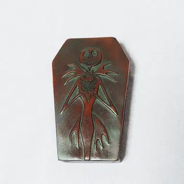 나이트메어 포어 크리스마스 소품함 관 모양 팀 버튼 잭