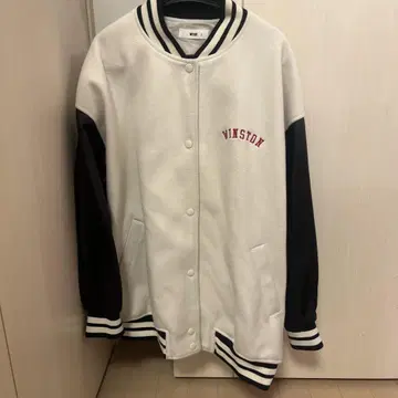 WINSTON 바시티 자켓 화이트/블랙