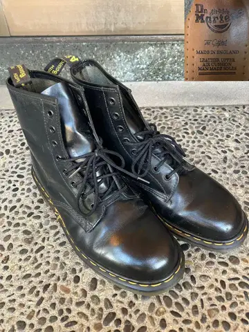극상품 90s 영국제 닥터마틴 UK10 8홀 부츠 1460