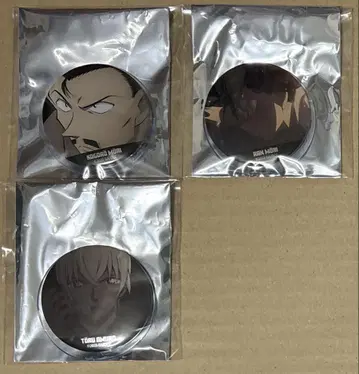 명탐정 코난 장면 사진 트레이딩 커버 포함 캔뱃지 코고로 란 아무로