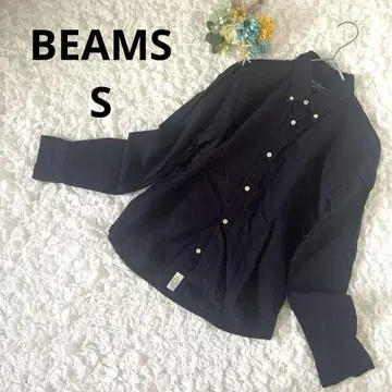 빔즈 버튼 다운 셔츠 남성용 블랙 블랙 S 스키니 일본제