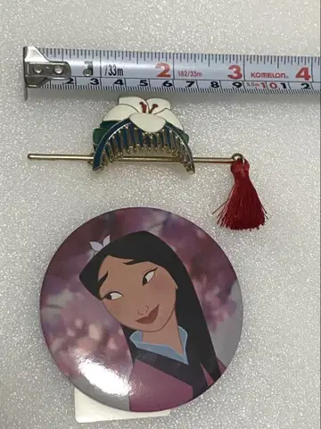 뮬란 캔뱃지 헤어 액세서리 바운드 코디 헤어콤 할로윈