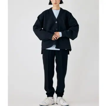 [ nagonstans ] 센터 프레스 팬츠 블랙 M