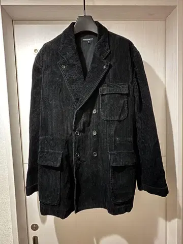 Engineered Garments 코듀로이 더블 자켓 블랙