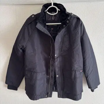 타미힐피거 후드 부착 블랙 자켓 사이즈 M