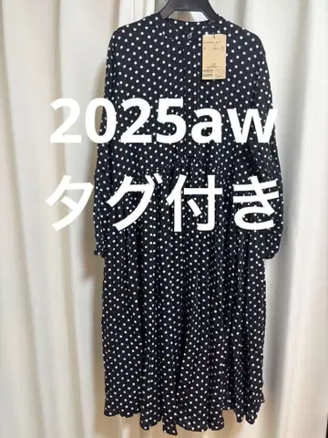 BEARDSLEY 도트 개더 원피스 2025aw