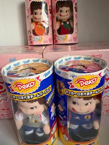 후지야 마이리틀 페코짱 4종 Peko 축구 일본 대표 오렌지 딸기