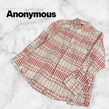 Anonymous 빨간색 올 패턴 셔츠 일본제 M