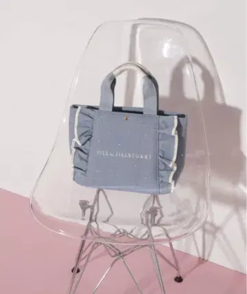 JILL BY JILLSTUART 비쥬 프릴 토트 블루 web 한정판