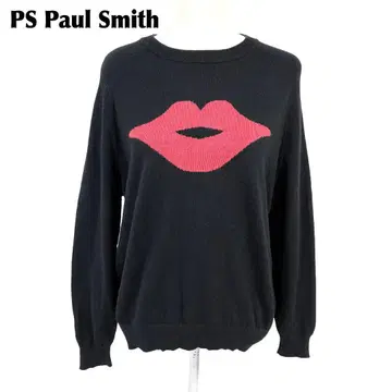 [ 새상품급 ] PS Paul Smith 니트 긴팔 M 블랙 립 마크