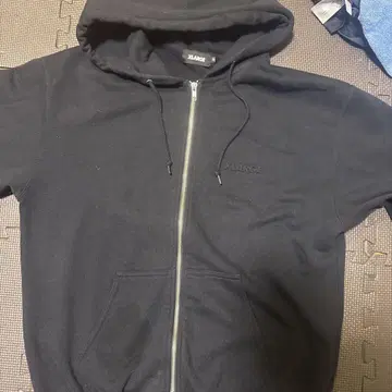 XLARGE 블랙 집업 후드티 M