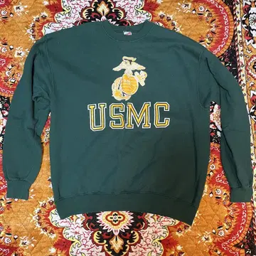 Soffe USMC 다크 그린 맨투맨 X-LARGE