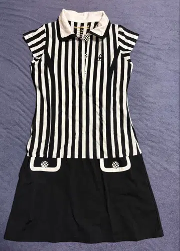 le coq sportif 스트라이프 폴로 원피스 M