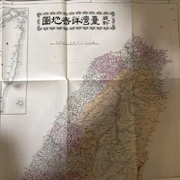 메이지기 고지도 대만 대만 상세 지도 메이지 42년