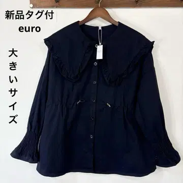 새상품 빅 사이즈 euro 블랙 세일러 튜닉