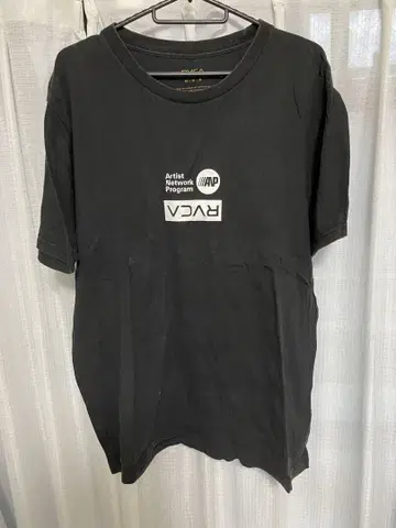 RVCA 아티스트 네트워크 프로그램 티셔츠 블랙