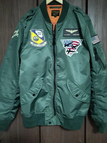 AVIREX MA-1 플라이트 자켓 XL 그린