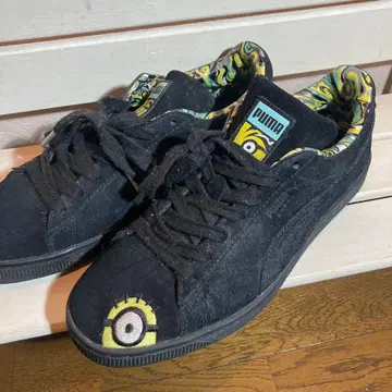 PUMA 미니언 디자인 스니커즈, 스웨이드, 27cm