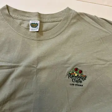 Rainforest Cafe T셔츠 XL 올리브 그린