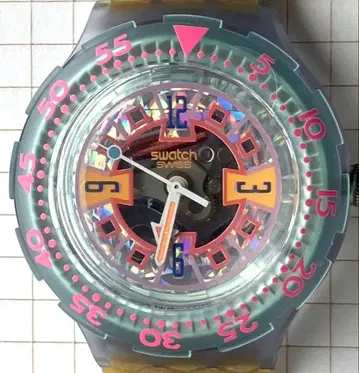 [ 작동품 ] Swatch 스쿠버200 Ice Party