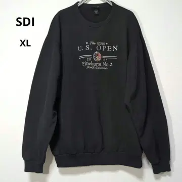 SDI 맨투맨 US 오픈 2005 캐나다제 XL 블랙 자수 로고 레어