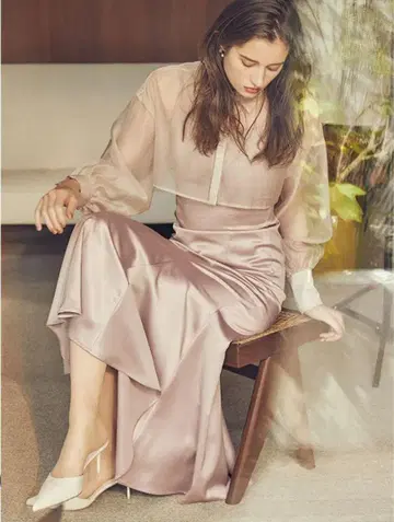 eimy 시어 탑 포함 원피스