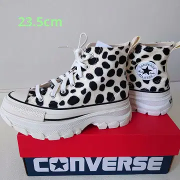 새상품 CONVERSE 통굽 달마시안 하이컷 23.5