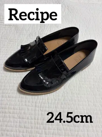 새상품급 Recipe 로퍼 태슬 프린지 에나멜