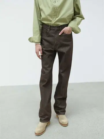 W24 AURALEE HARD TWIST DENIM 5P PANTS