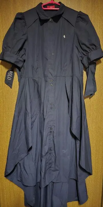 dazzlin POLO BCS 콜라보 헴 레이어드 셔츠 원피스 M
