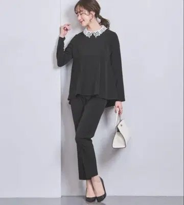 UNITED ARROWS 2WAY 블라우스 블랙