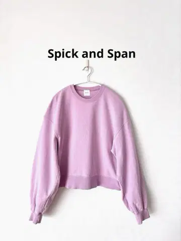 Spick and Span 스픽 앤 스팬 핑크 맨투맨