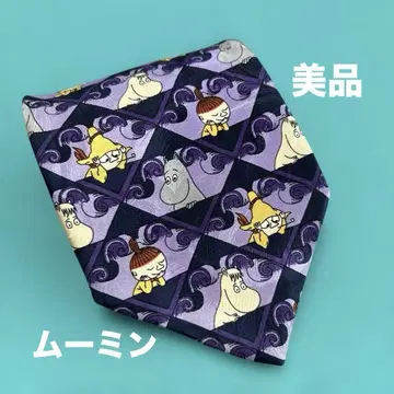 무민 캐릭터 패턴 넥타이