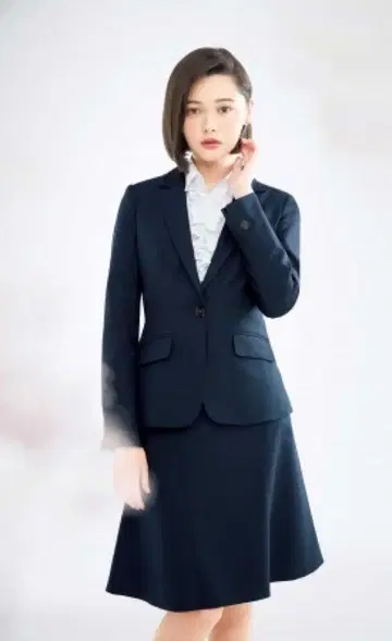 ViVi 타마키 티나 다크 네이비 스커트 수트 상하의 세트