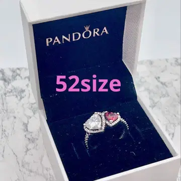 PANDORA 반지 67 더블 하트