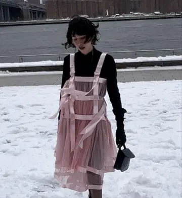noir kei ninomiya/튤 상의 뷔스티에