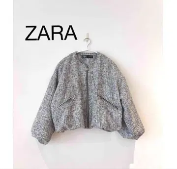 ZARA 자라 스트럭처 봄버 자켓 집업 블루종