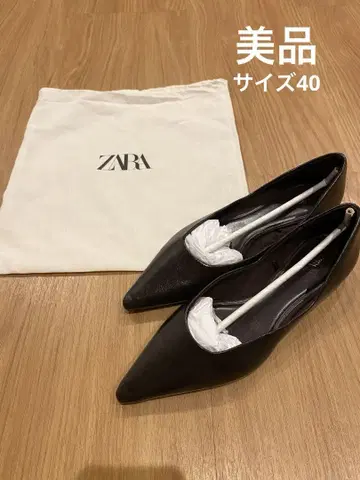 ZARA 스틸레토 플랫슈즈 펌프스 40 26cm