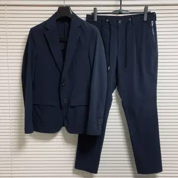 하시모토 준 네이비 셋업 자켓 팬츠